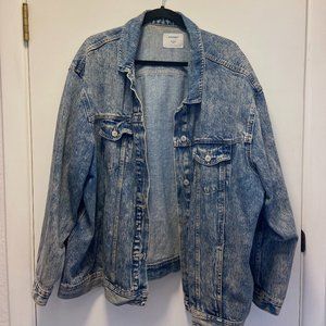 Old Navy Acid Wash Denim Boyfriend Jacket